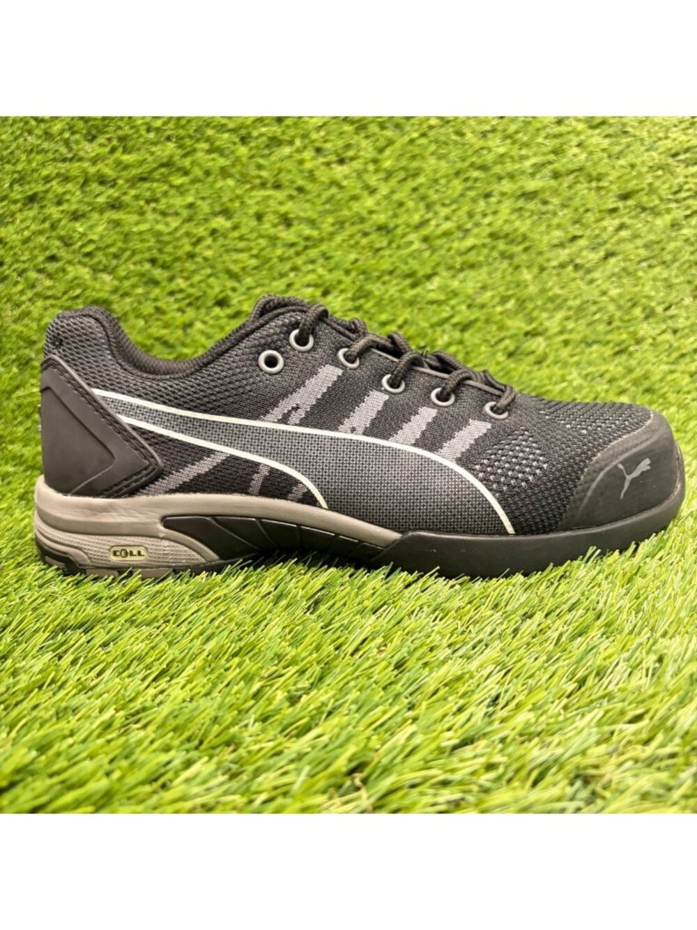 Puma Celerity Knit SD Womens Size 7 Black Black Steel Toe Safety Work Shoes